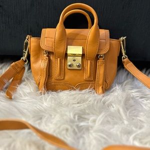 3.1 Phillip Lim Mustard Yellow Leather Mini Pashli Satchel